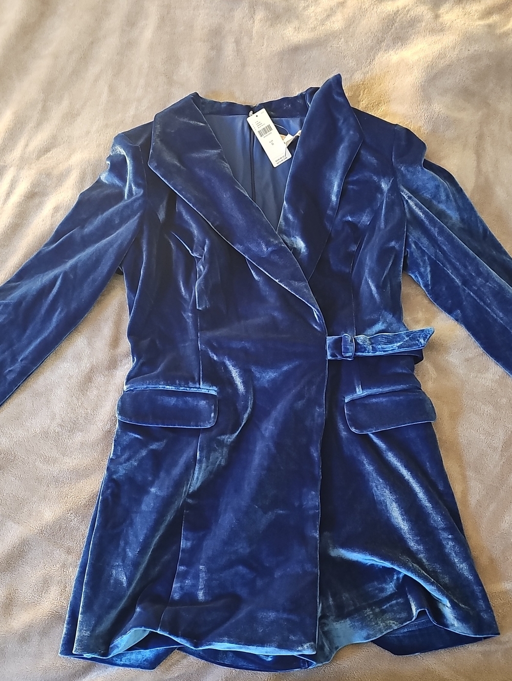 Anthropologie Hutch Velvet Blazer Romper